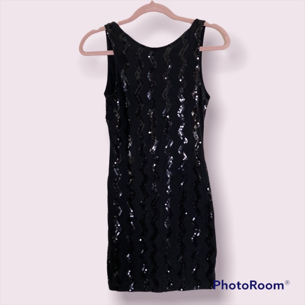 🖤✨Black Sequin Mini Dress